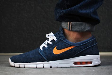 nike sb 90 stefan janoski max herren dunkelblau orange